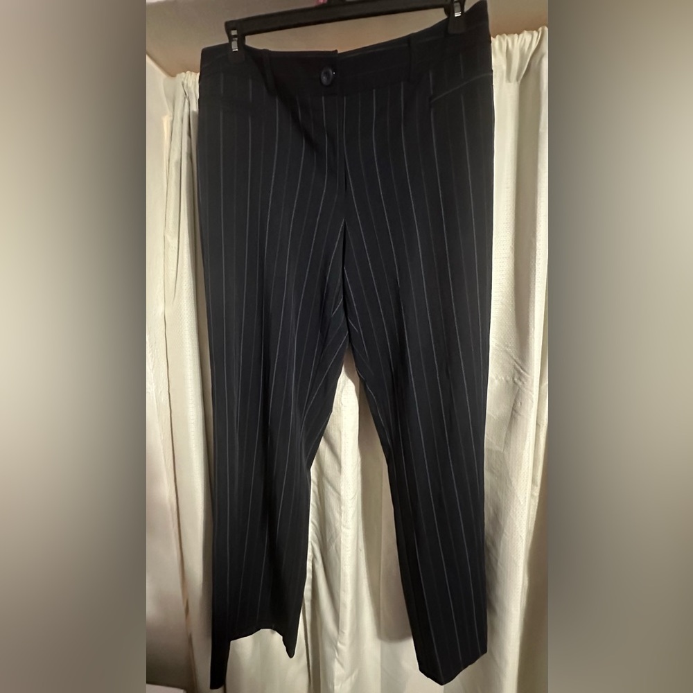 Studio 1940 Black Pinstripe Pants